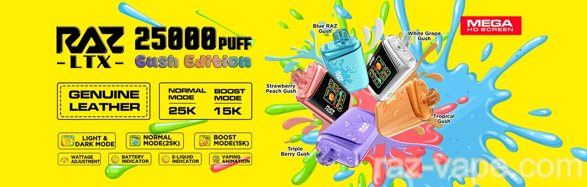 Raz GUSH Edition Flavors