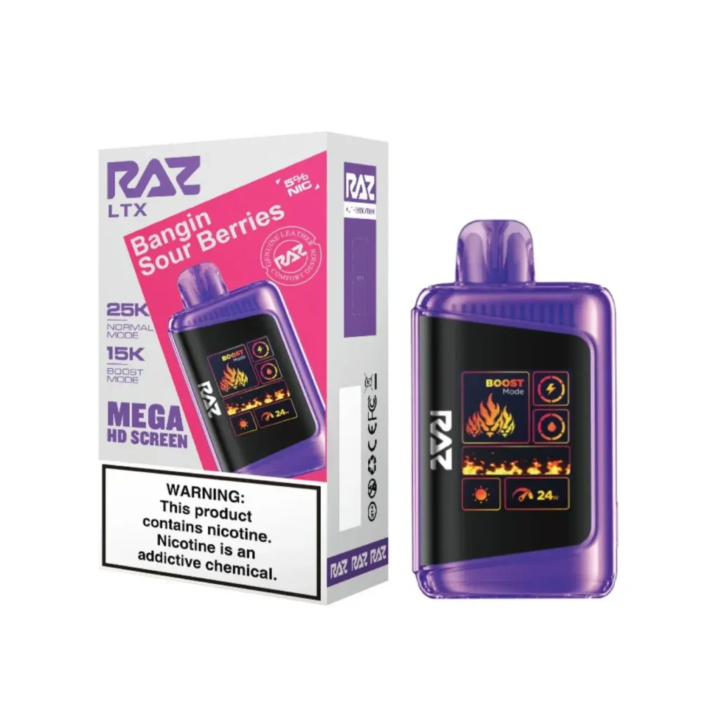 RAZ Bangin Sour Berries Review: Sour Raspberry Vape | Buy @ RAZ Vape   Store