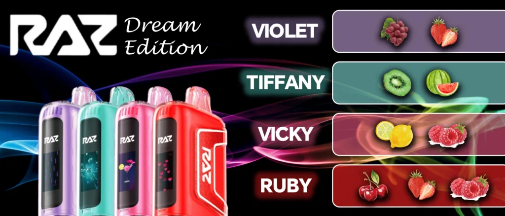 RAZ VAPE Best RAZ Vape Flavors 2026 Ranked RAZ TN9000 Dream Edition