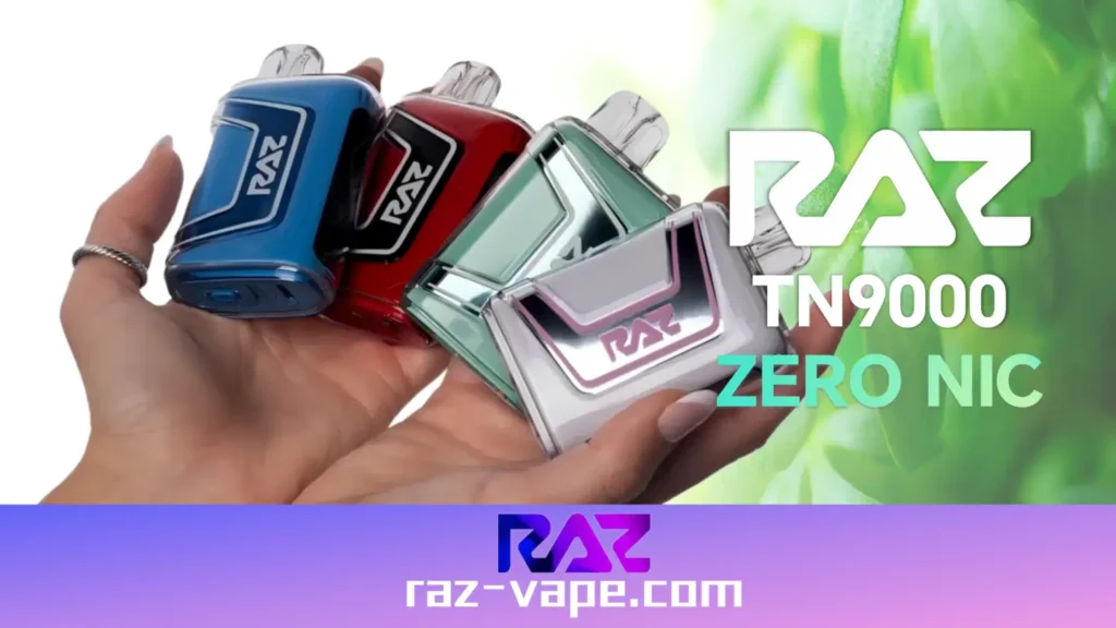 RAZ Zero Nicotine Vapes - RAZ TN9000 Zero Nic