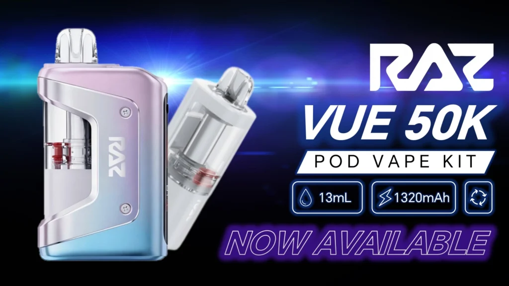 RAZ VAPE RAZ VUE 50K Kit Banner