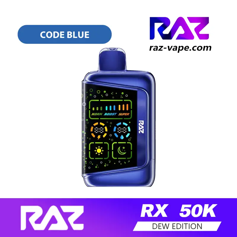 RAZ Code Blue — RX 50K Dew Edition disposable vape