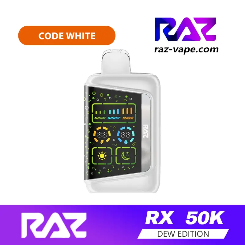RAZ Code White — RX 50K Dew Edition disposable vape